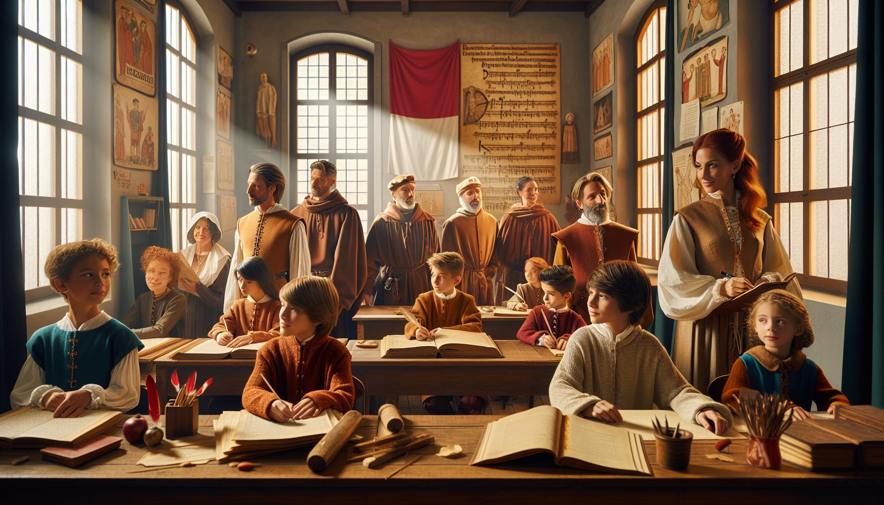 L'evoluzione della scuola nel medioevo