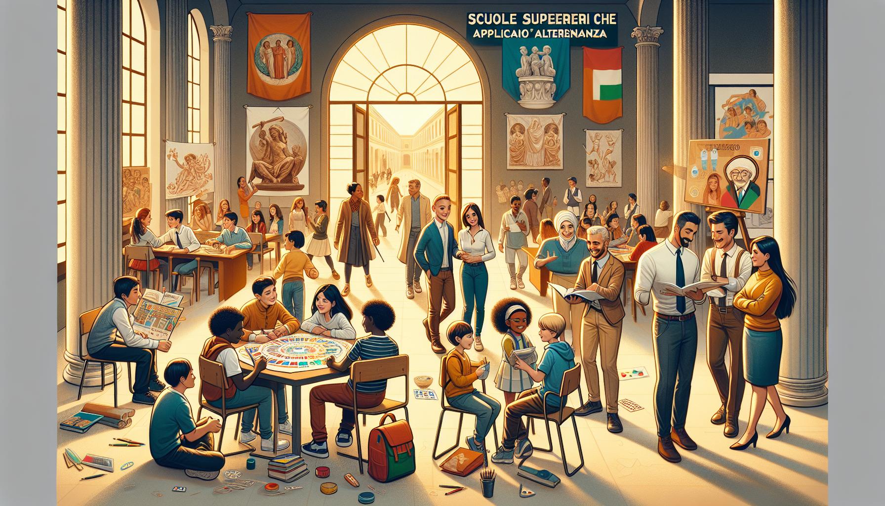 Scuole superiori che applicano l'alternanza