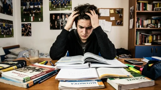 Studente adolescente che riflette se si può lasciare la scuola a 14 anni e le opzioni disponibili